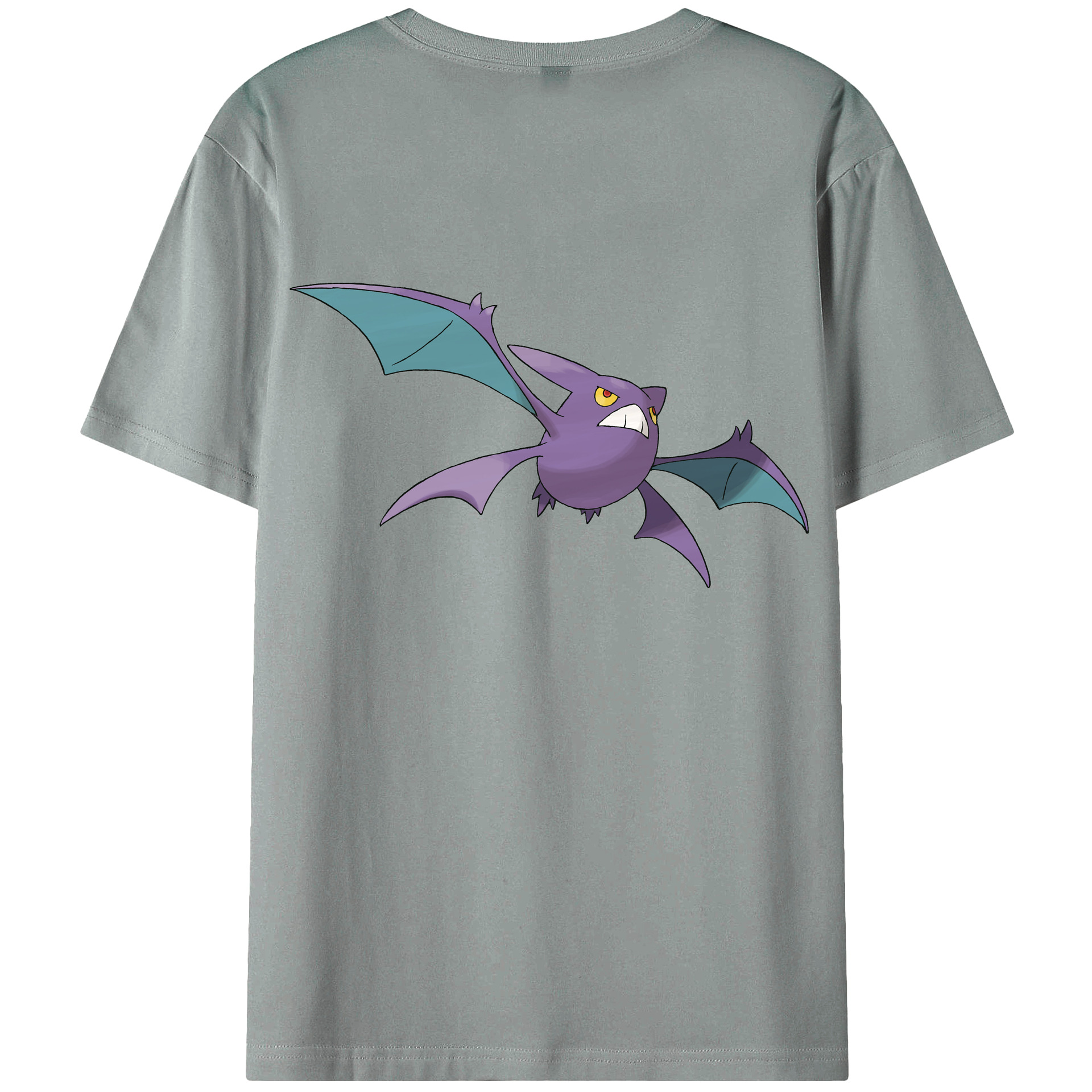 （画像用） ポケットモンスター Pokémon 綿100％ メンズ半袖Tシャツ（バックプリント） 通気性